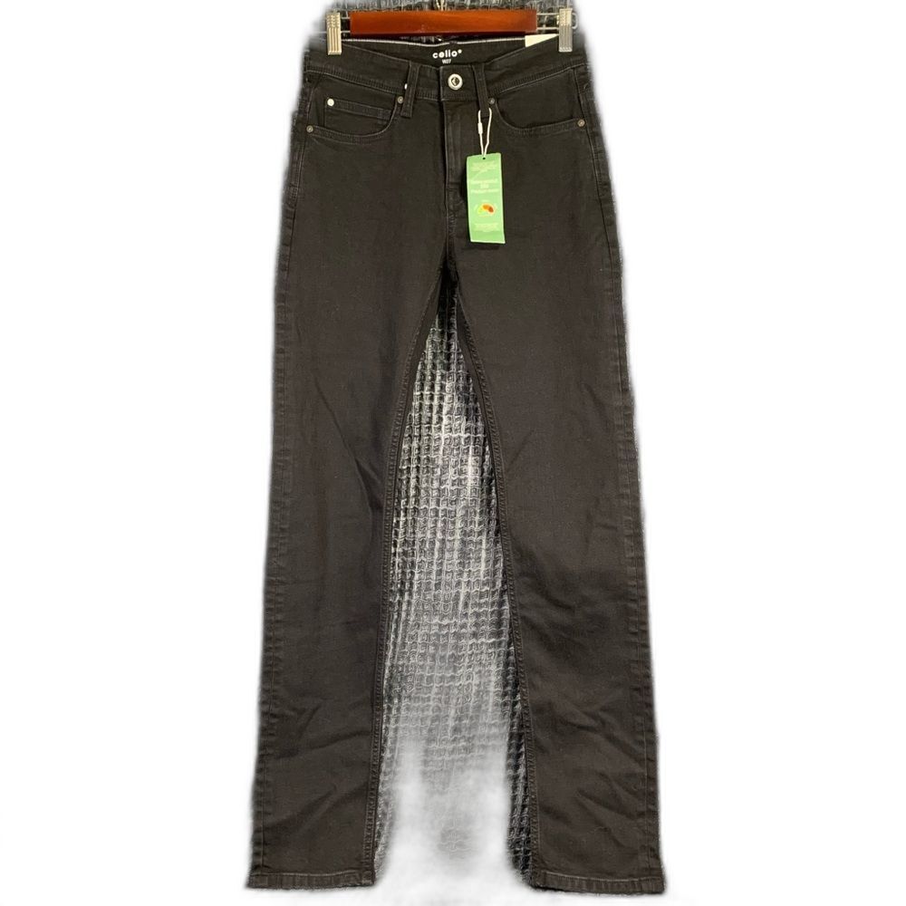 CELIO* NWT Men's Slim Fit Denim Jeans Pants in Black Wash 27" Waist #766